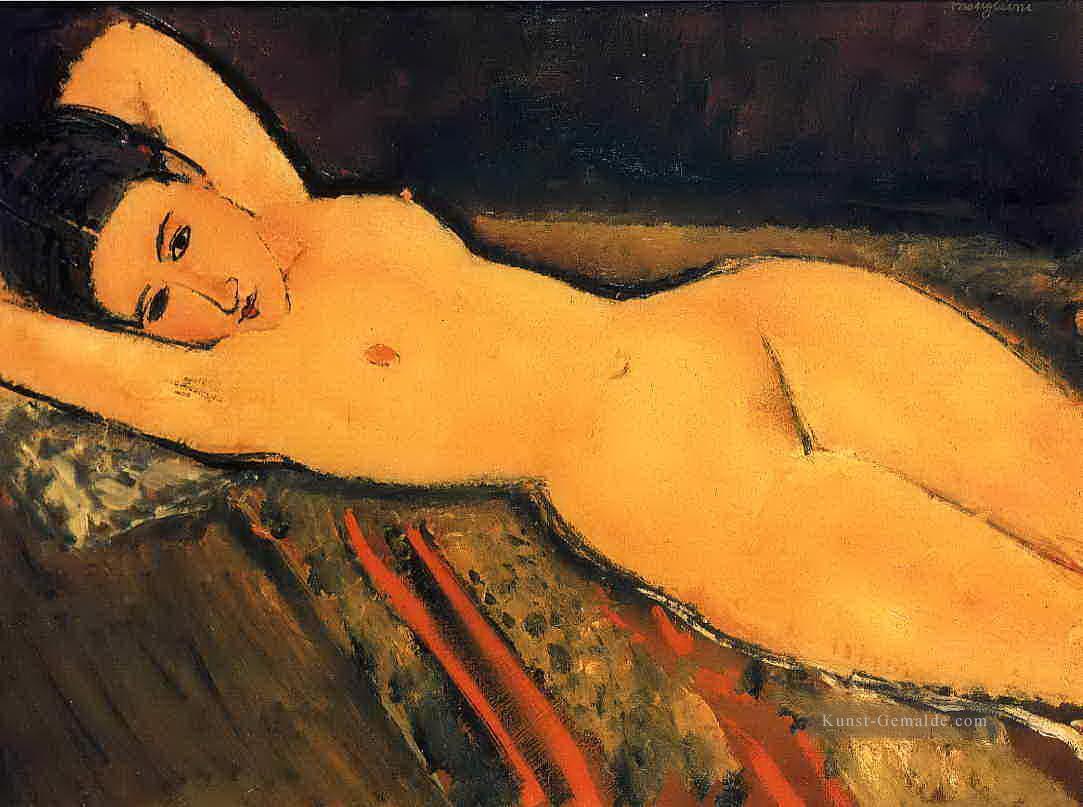 Liegender Akt mit verschränkten Armen unter ihrem Kopf 1916 Amedeo Modigliani Ölgemälde